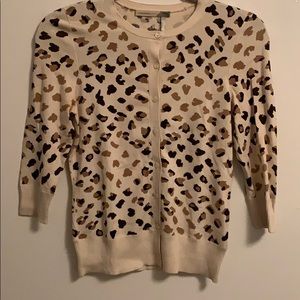 Leopard print cardigan